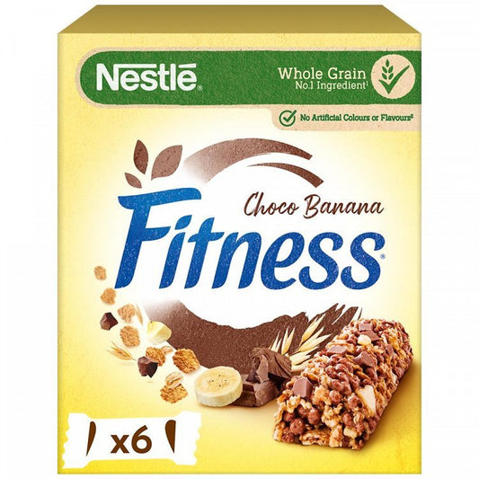 Nestle Fitness Μπάρες Δημητριακών Μπανάνα 6x23,5gr