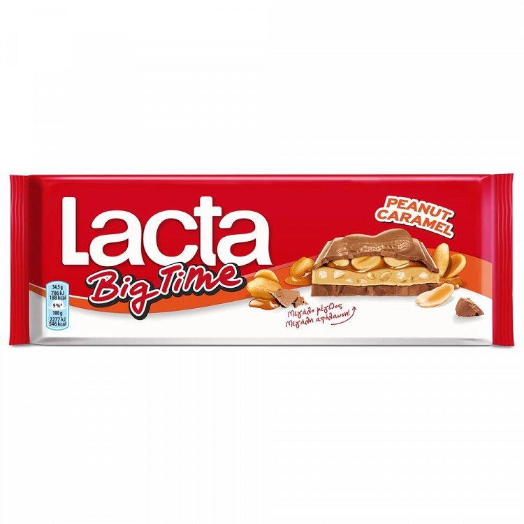 Lacta Σοκολάτα Big Time Peanut 276gr