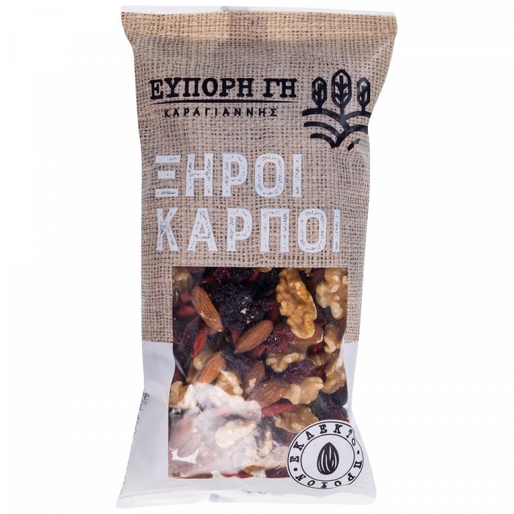 Εύπορη Γη Mix Ξηρών Καρπών & Αποξηραμένων Φρούτων Φάκελος 250gr