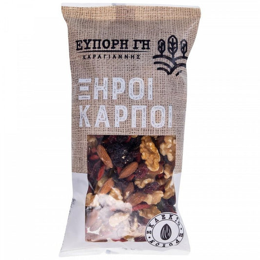 Εύπορη Γη Mix Ξηρών Καρπών & Αποξηραμένων Φρούτων Φάκελος 250gr