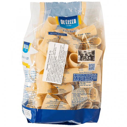 De Cecco Paccheri No 125 500gr