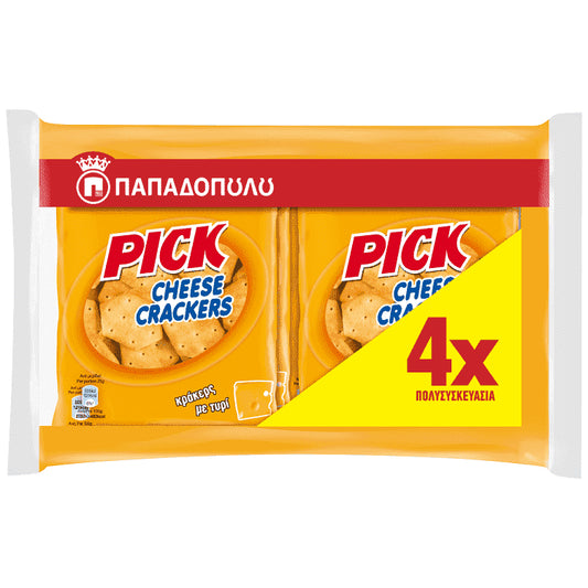 Παπαδοπούλου Pick Cheese Crackers 4x45gr
