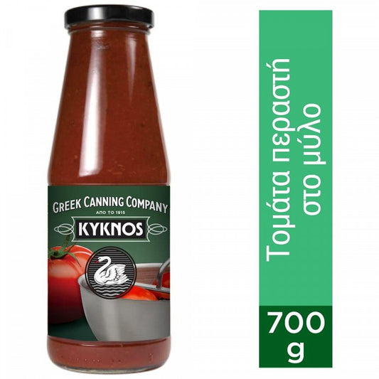 Kyknos Τομάτα Περαστή Στο Μύλο Γυάλινη Φιάλη 700gr