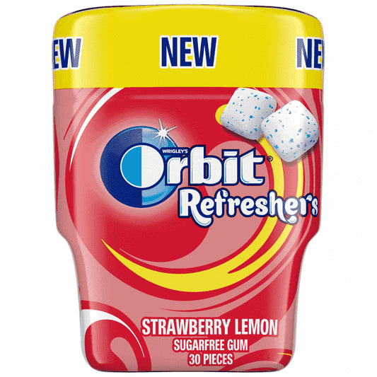 Orbit Τσίχλα Φράουλα Λεμόνι Μπουκάλι 67gr