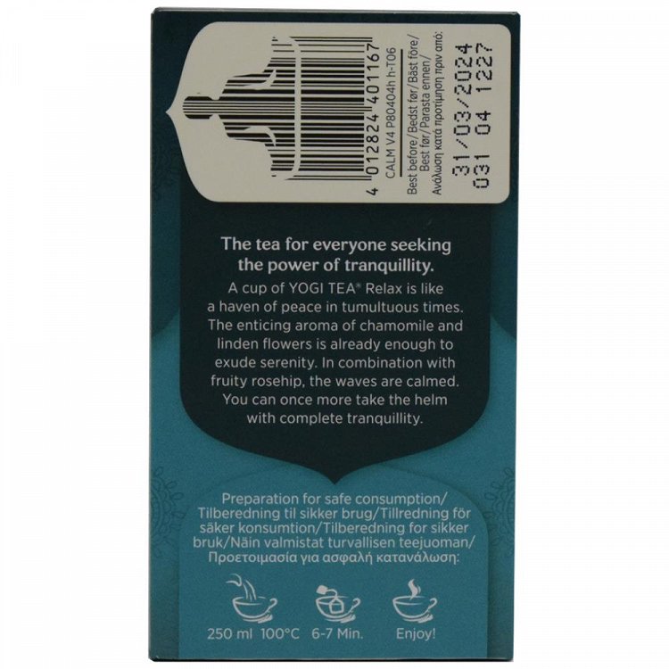 Yogi Τσάι Bio Calming Relax 30,6gr