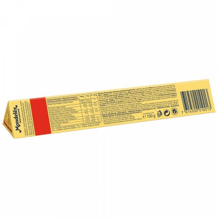 Toblerone Σοκολάτα Γάλακτος 100gr