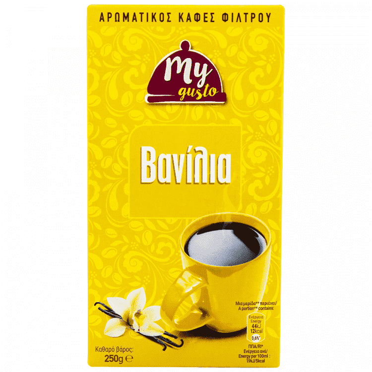 My Gusto Καφές Φίλτρου Βανίλια 250gr