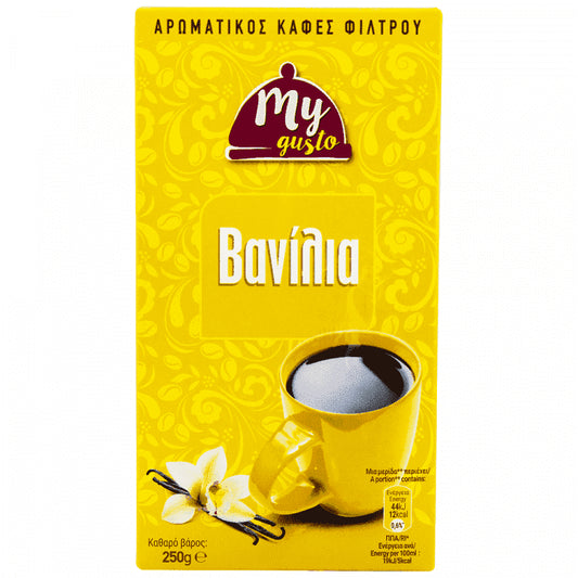 My Gusto Καφές Φίλτρου Βανίλια 250gr