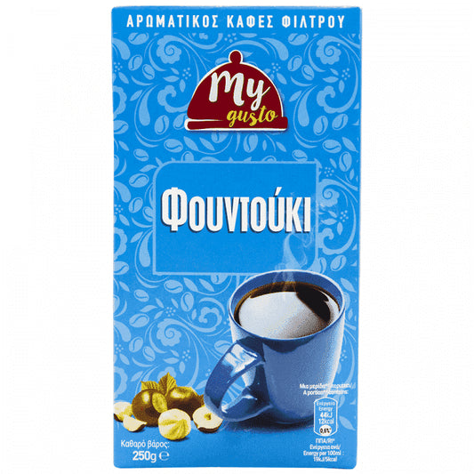 My Gusto Καφές Φίλτρου Φουντούκι 250gr