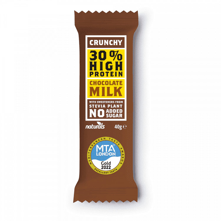 Naturals Τραγανή Σοκολάτα Γάλακτος Πρωτείνη 40gr