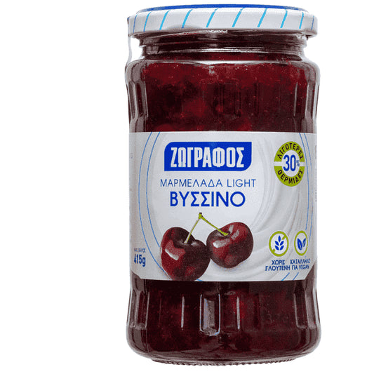 Ζωγράφος Μαρμελάδα Με Φρουκτόζη Βύσσινο 415gr