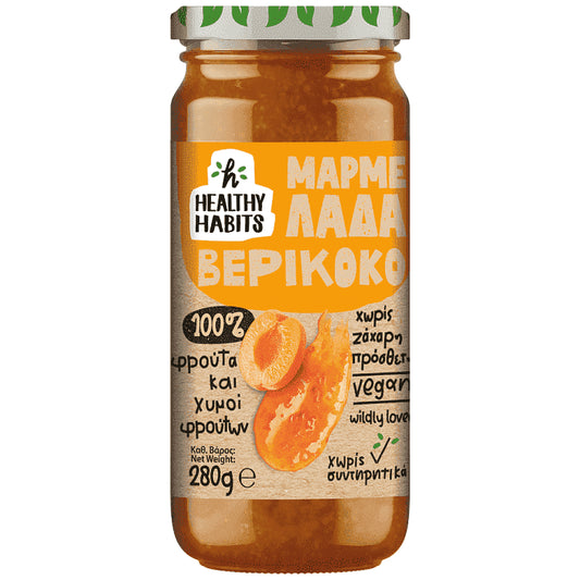 Healthy Habits Μαρμελάδα Βερύκοκο 100% Φρούτο 280gr