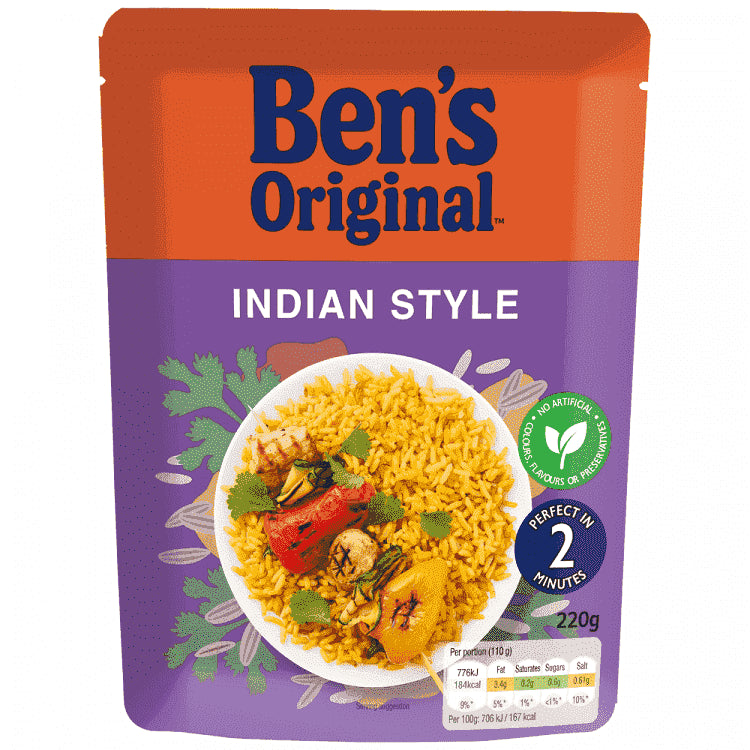 Ben's Original Ρύζι Indian Σε 2' Λεπτά 220gr