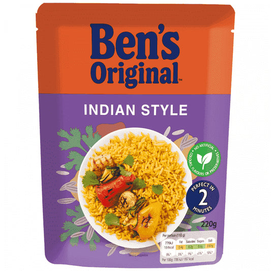 Ben's Original Ρύζι Indian Σε 2' Λεπτά 220gr