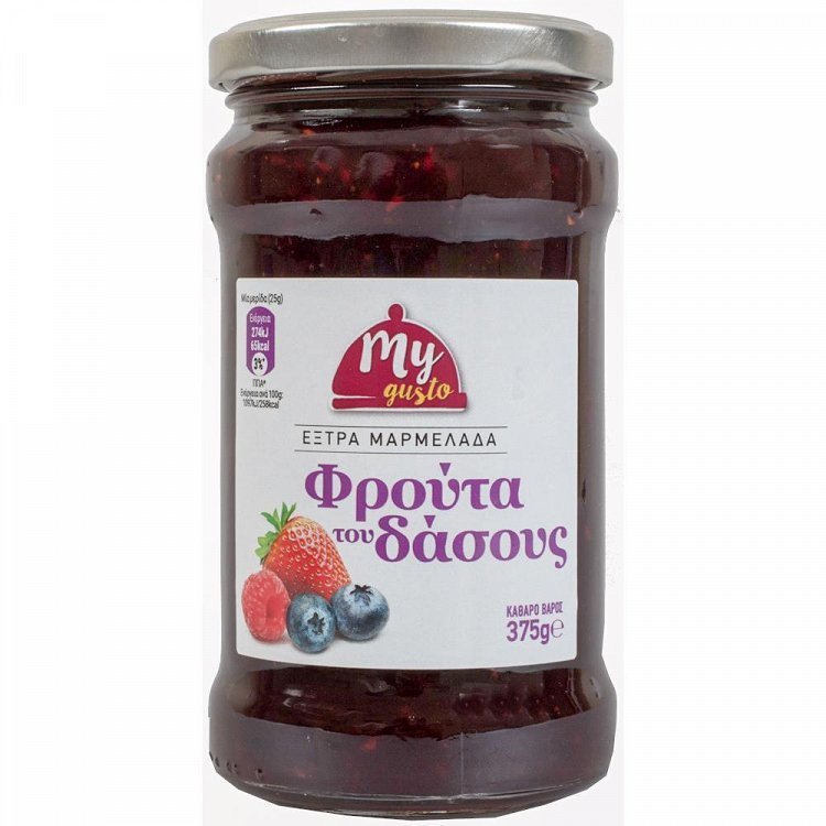 My Gusto Μαρμελάδα Extra Φρούτα Του Δάσους 375gr