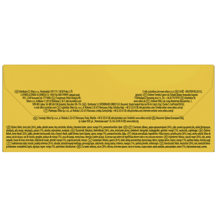 Lipton Τσάι Μάνγκο & Φραγκοστάφυλλο 20 Φακελάκια 1.6gr