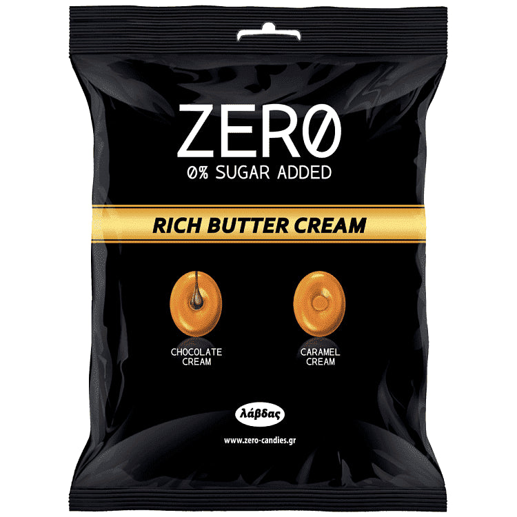 Zero Καραμέλες Βουτύρου & Με Γέμιση Σοκολάτας 80gr