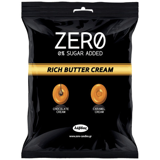 Zero Καραμέλες Βουτύρου & Με Γέμιση Σοκολάτας 80gr
