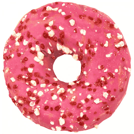 Donuts Μαρζιπαν Με Γέμιση Φράουλα Ψημένο Κατεψυγμένο 70gr