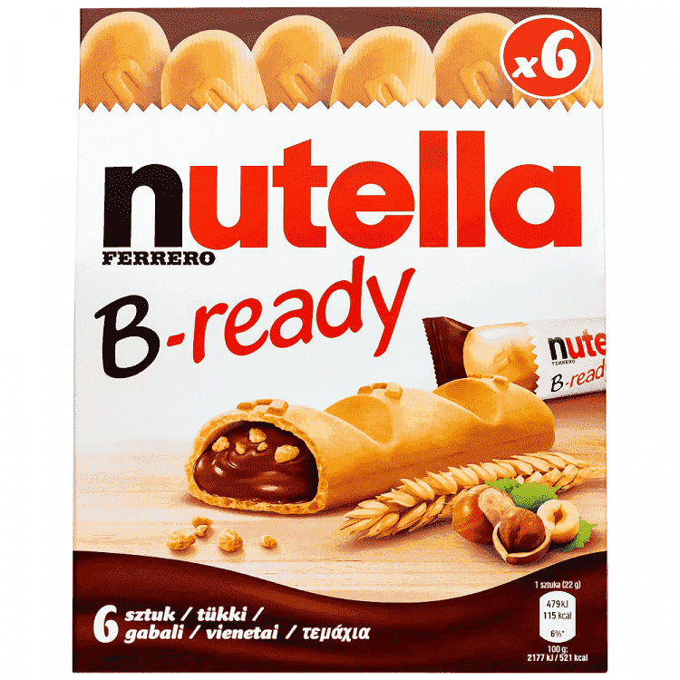 Ferrero Nutella B-Ready 6τεμ 132gr