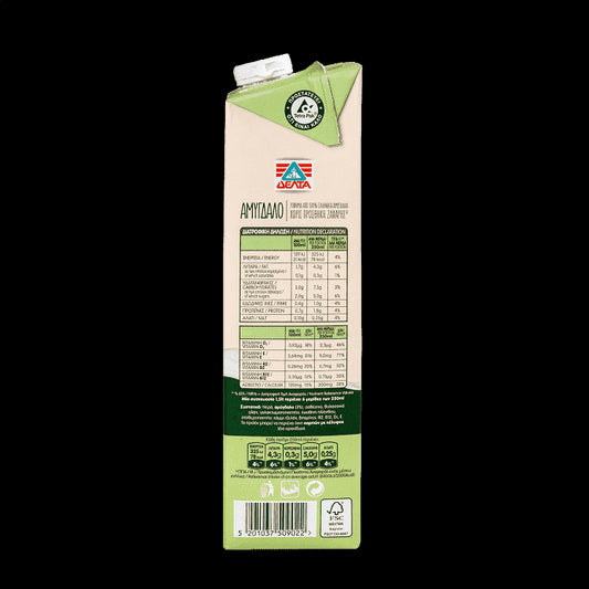 ΔΕΛΤΑ Ρόφημα Αμύγδαλο Χωρίς Ζάχαρη 1,5 lt