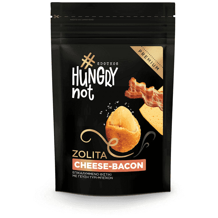 Hungry Not Επικαλυμμένο Φιστίκι Με Γεύση Τυρί-Μπέικον 80gr