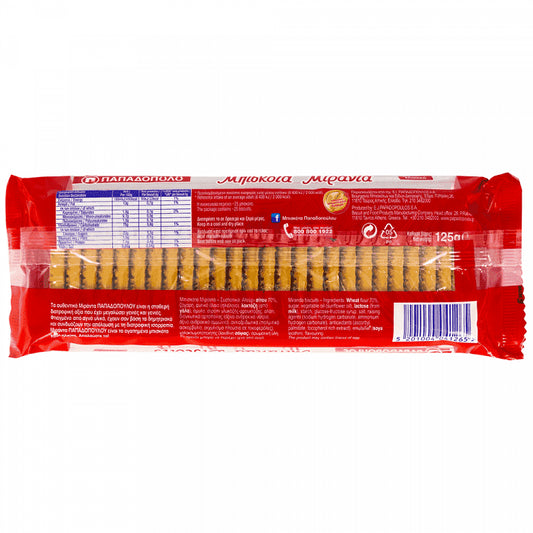 Παπαδοπούλου Μπισκότα Μιράντα 125gr