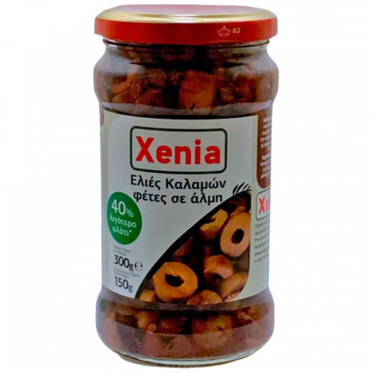 Xenia Ελιές Καλαμών Σε Φέτες 40% Λιγότερο Αλάτι 300gr