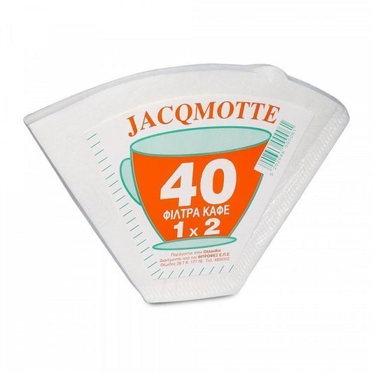 Jacqmotte Φίλτρα Καφέ No2 40 Tεμάχια