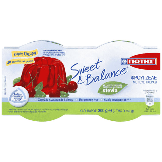 Γιώτης Sweet & Balance Κεράσι 2x150gr