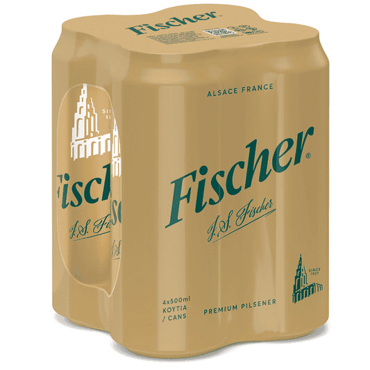 Fischer Μπύρα Pilsner Κουτί 4x500ml