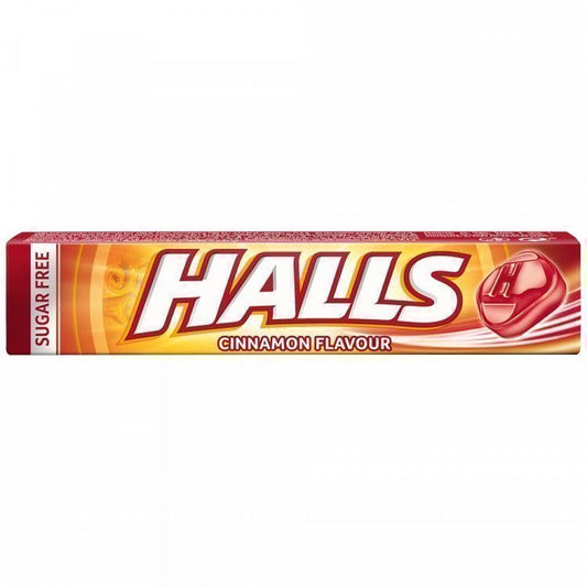 Halls Κανέλα Καραμέλες Μασούρι Χωρίς Ζάχαρη 32gr