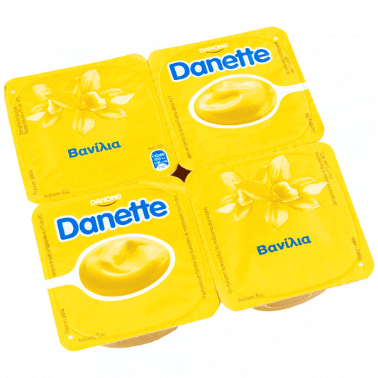 Danette Κρέμα Βανίλια 4x125gr