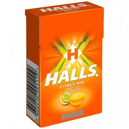Halls Vita-C Καραμέλες Assorted Χωρίς Ζάχαρη 28gr
