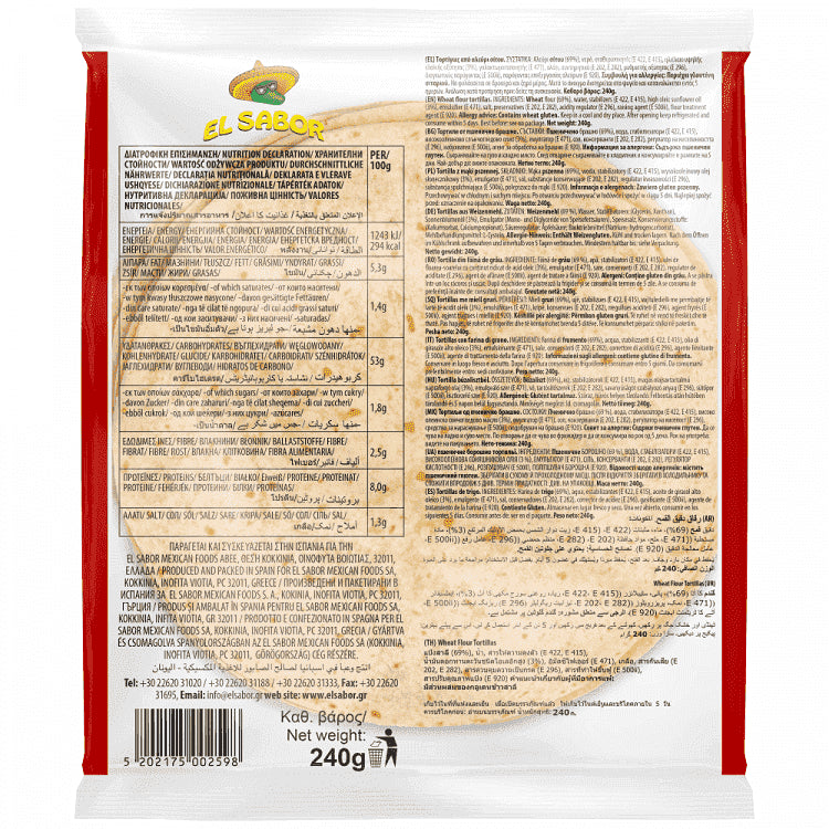 El Sabor Tortilla Happy Time 20cm 6τεμ