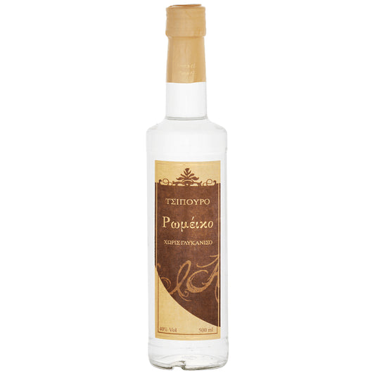Ρωμέικο Τσίπουρο Χωρίς Γλυκάνισο 500ml