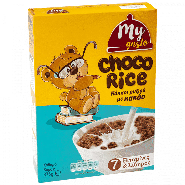 My Gusto Δημητριακά Choco Rice 375gr