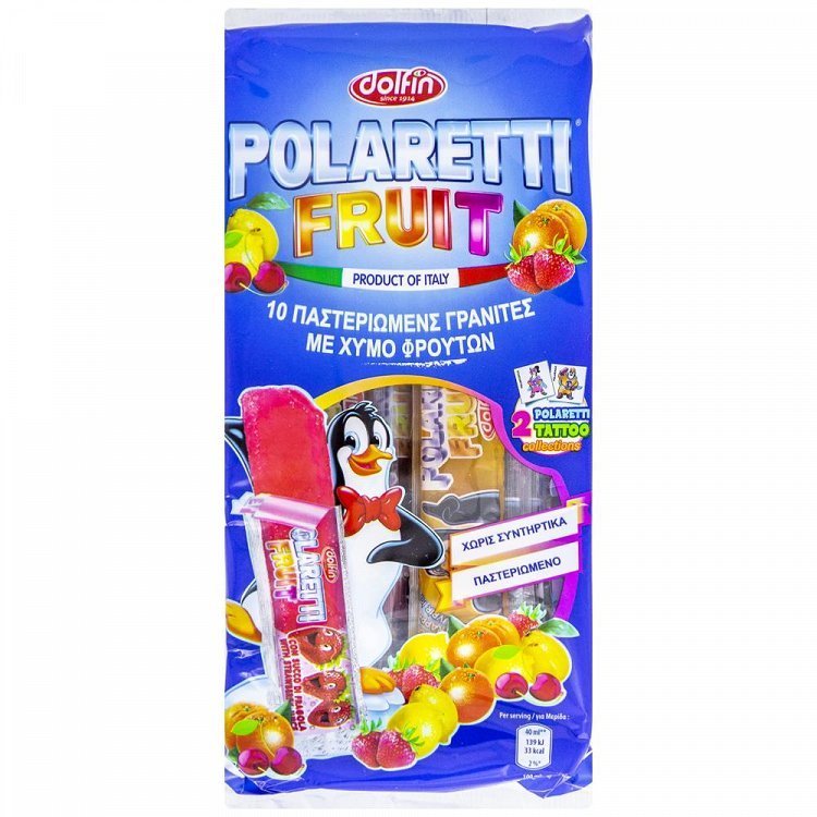 Polaretti Γρανίτα Φρούτα Μπλε 10x40ml