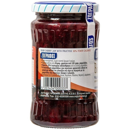 Ζωγράφος Μαρμελάδα Με Φρουκτόζη Βύσσινο 415gr