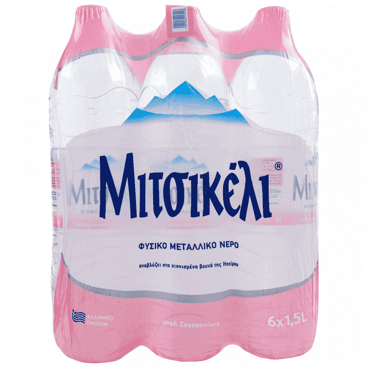 Μιτσικέλι Φυσικό Μεταλλικό Νερό 1,5 lt 6 τεμ.
