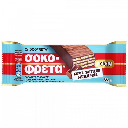 ΙΟΝ Σοκοφρέτα Γάλακτος Χωρίς Γλουτένη 38gr