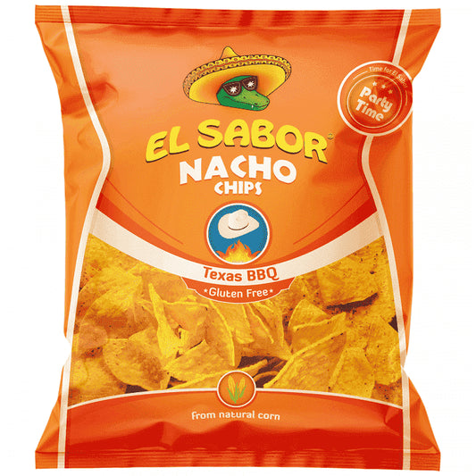 El Sabor Nacho Chips Bbq 225gr