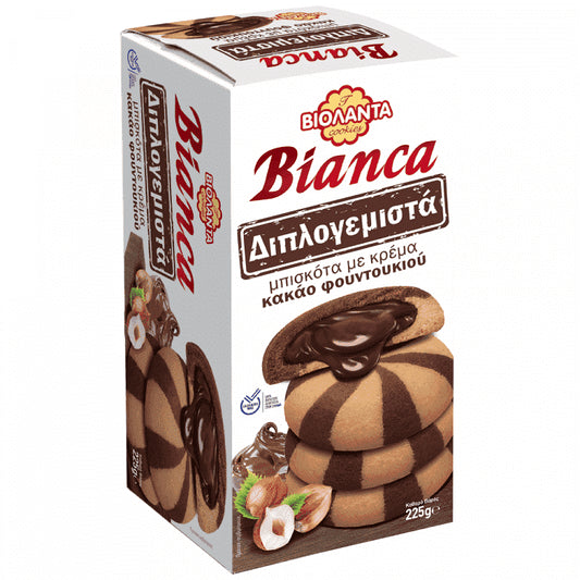 Βιολάντα Μπισκότα Bianca Κακάο Διπλό 225gr