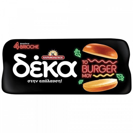 Καραμολέγκος Δέκα Ψωμάκια Brioche Burger 380gr