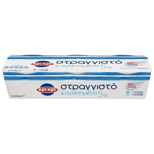 Κρι Κρι Γιαούρτι Στραγγιστό 5% 3x200gr