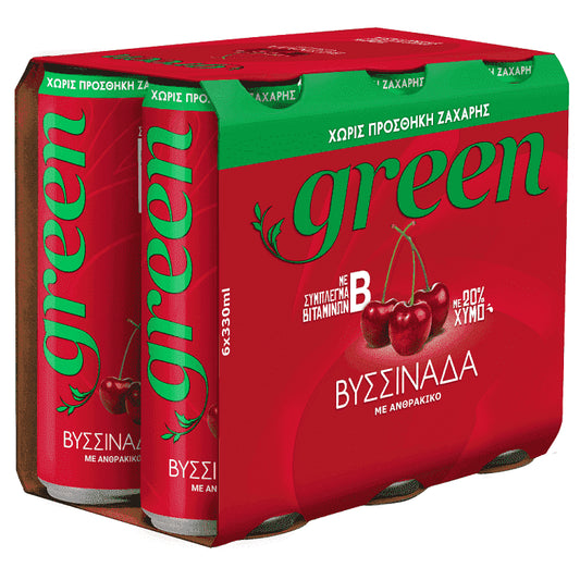 Green Βυσσινάδα Κουτί 6x330ml
