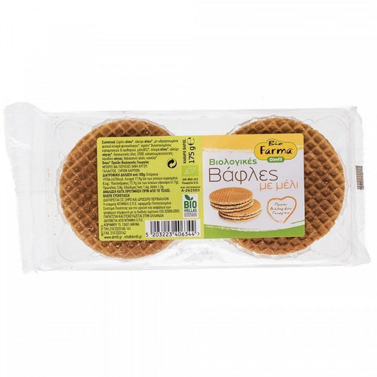 Bio Farma Βάφλες με Μέλι Βιολογικές 175gr