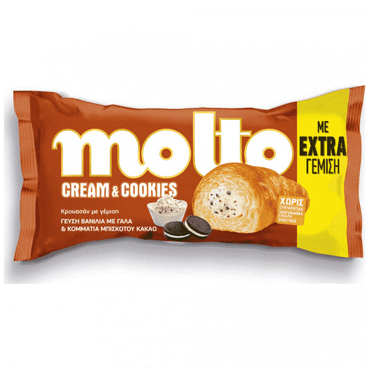 Molto Κρουασάν Βανίλια Cream & Cookies 98gr