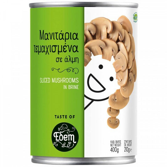 Εδέμ Μανιτάρια Τεμαχισμένα 400gr