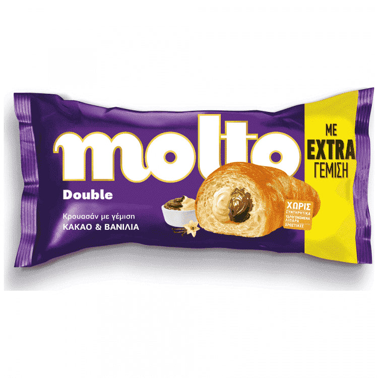 Molto Κρουασάν Double Κακάο Βανίλια 98gr